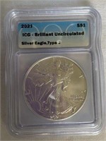 Brilliant Uncirculated Silver Eagle Type II