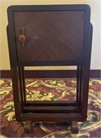 Art Deco Copper Lined Humidor Smoking Cabinet