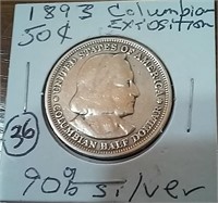 1893 Columbian Expedition silver half dollar
