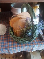 Basket and bread boards