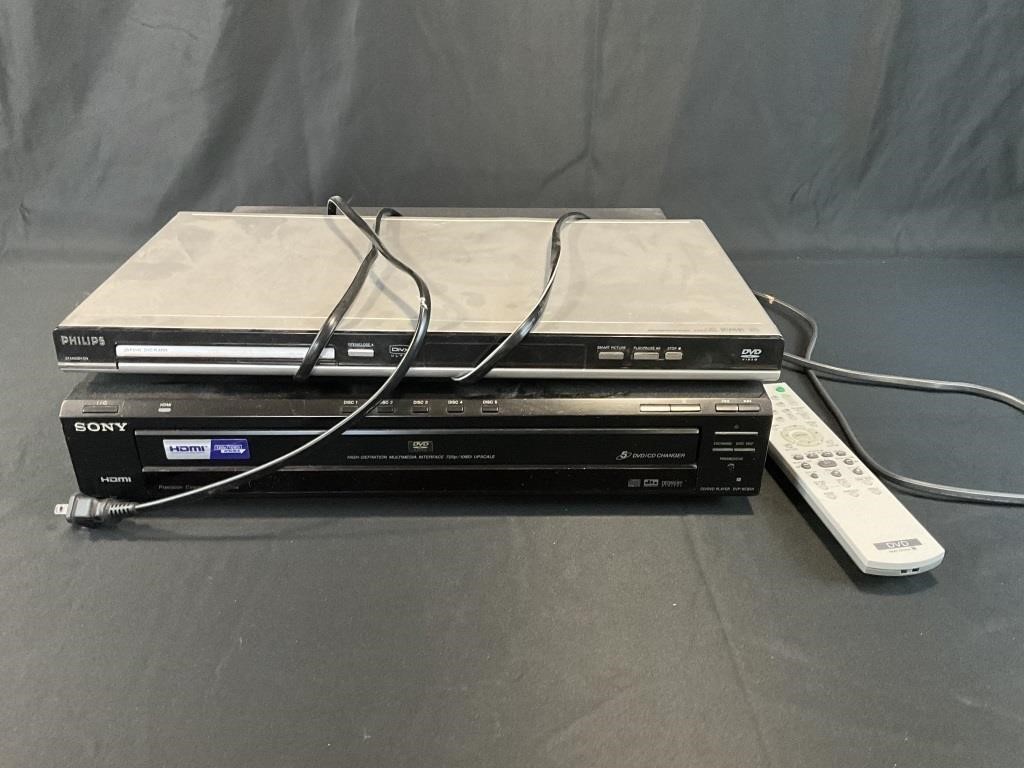 Sony and Phillips DVD/CD players