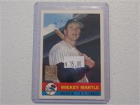1996 TOPPS MICKEY MANTLE COMMEMORATIVE CARD