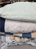 Vintage Lot of 3 Comforters & 1 Bedsheet