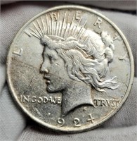 1924 Peace Silver Dollar VF