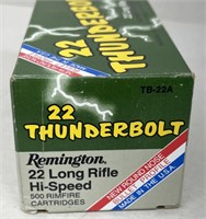 (500) rds. Remington thunderbolt .22LR