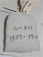 Bag Of 5,000 Wheat Cents 1909-1940