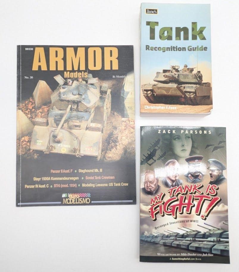 Lot Of 3 Books On Tanks