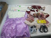 Assortment of Doll Clothes and Shoes