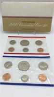 1986 U.S. Mint Uncirculated CoinSet P&D