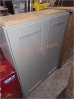 30"W×12"D×36"H Gray Wall Cabinet