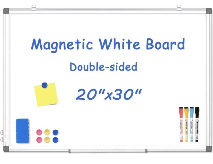 WALGLASS Double-Sided White Board 20" x 30