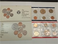 OF)  UNC 1992 US mint set