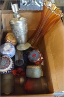 Candles, Soap Dispenser & Carnival 9" Vase
