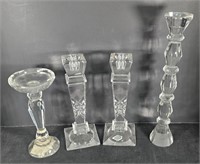 Glass Candlesticks