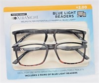 Foster Grant XtraSight Blue Light Readers +2.00