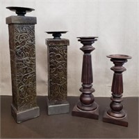 Lot of Pillar Candle Holders