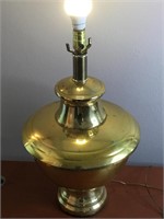 Oversized Vintage Brass Urn Table Lamp 14"x24"