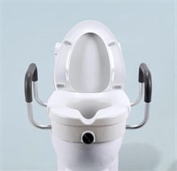 TOILET SEAT COVER WITH ADJUSTABLE STURDY HANDLES