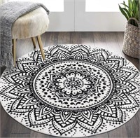 4FT ROUND CHIC AREA RUG