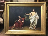 Jesus & Mary M. O/C - In style of Bouguereau