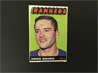1965 Topps Hockey Card Arnie Brown