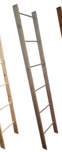 7 foot Decorative Blanket Ladder, Grey Lacquer