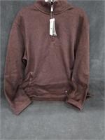 NWT Van Heusen Long Sleeved Zip-Up Sweater Sz