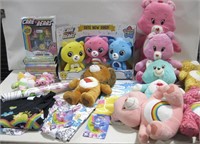 Assorted Care Bears Plush & Items See Info