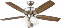 Devron Ii 52 In.brushed Nickel Led Ceiling Fan