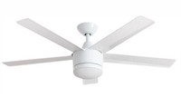Merwry 52 In. Integrated Led White Ceiling Fan