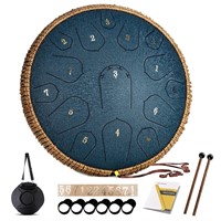 Steel Tongue Drum   14 Inch 15 Note Tongue Drum