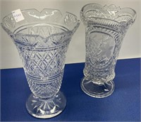 Waterford Crystal Vase , Cut Glass Vase 10” h