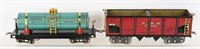 2- DORFAN STANDARD GAUGE FREIGHT CARS