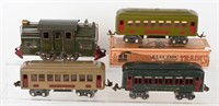 LIONEL 38 ENGINE & 3 CARS