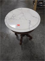 Marble top  end table 14" x  20"
