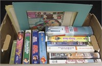 Box Of VHS Tapes & More - Some Disney