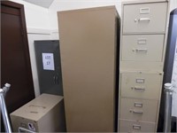 3 File Cabinets/ 2 Storage Units