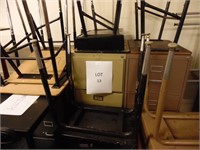 8 Student Desks/ 1 Roll Cart/ 3 File Cabinets