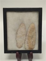 Lot of 2 Larger Native American Arrowheads