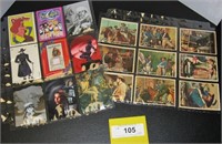 Disney Zorro card lot, insert cards, Topps 1958