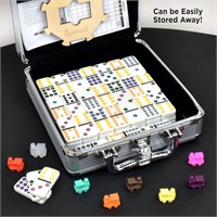 New - Queensell Mexican Train Dominoes $39.99