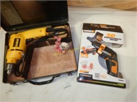 DEWALT AND WORX DRILLS