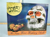 Mr. foggy mist making skull Halloween Decor,