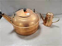 Copper Type Kettle & Oil Can