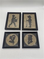 Vintage Children & Adult Silhouettes