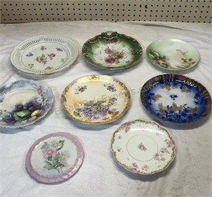 Assorted Floral Plates