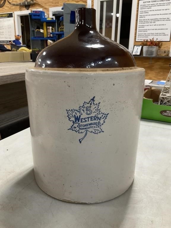 5 Gallon Western Stoneware Jug