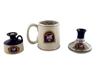 British Navy Pusser's Rum - (2) Decanters & Mug