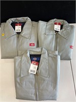 3 GRAY DICKIES JACKETS-SM LG XLG