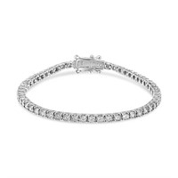 14K White Gold 2.0 Cttw Miracle Tennis Bracelet